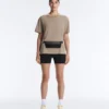 T-shirt boxy a maniche corte in misto cotone con slogan T-shirt boxy a maniche corte in misto cotone con slogan