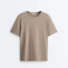T-shirt boxy a maniche corte in misto cotone con slogan T-shirt boxy a maniche corte in misto cotone con slogan