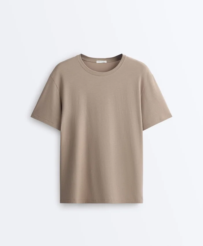 T-shirt boxy a maniche corte in misto cotone con slogan T-shirt boxy a maniche corte in misto cotone con slogan