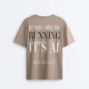 T-shirt boxy a maniche corte in misto cotone con slogan T-shirt boxy a maniche corte in misto cotone con slogan