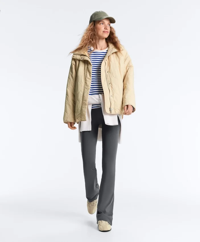 T-shirt boxy a maniche lunghe a righe in 100% cotone T-shirt boxy a maniche lunghe a righe in 100% cotone