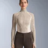 T-shirt intima termica con maglia a costine a contrasto T-shirt intima termica con maglia a costine a contrasto