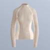 T-shirt intima termica con maglia a costine a contrasto T-shirt intima termica con maglia a costine a contrasto