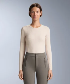 T-shirt intima termica in jacquard senza cuciture