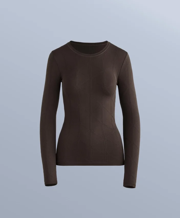 T-shirt intima termica in jacquard senza cuciture T-shirt intima termica in jacquard senza cuciture