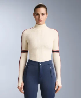 T-shirt intima termica in maglia con dettagli a contrasto