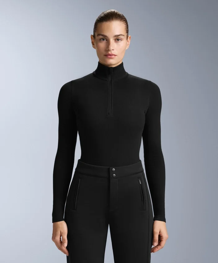 T-shirt intima termica in pile con mezza zip T-shirt intima termica in pile con mezza zip