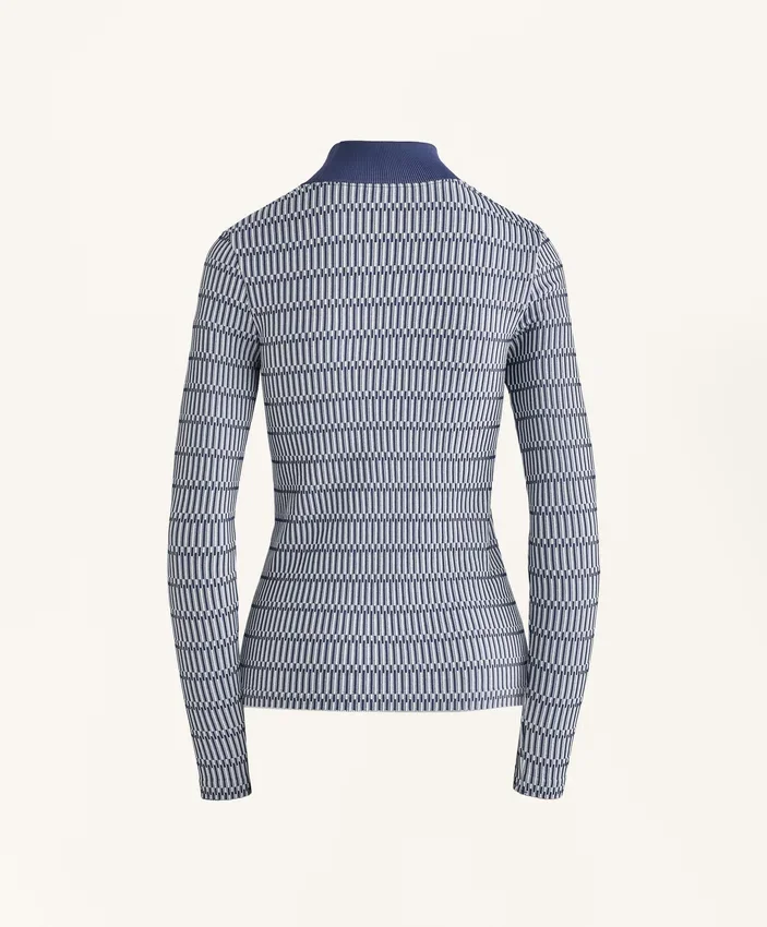 T-shirt intima termica senza cuciture con motivi geometrici T-shirt intima termica senza cuciture con motivi geometrici