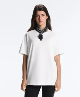 T-shirt oversize a maniche corte in misto cotone
