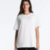 T-shirt oversize a maniche corte in misto cotone T-shirt oversize a maniche corte in misto cotone