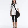 T-shirt oversize a maniche corte in misto cotone T-shirt oversize a maniche corte in misto cotone