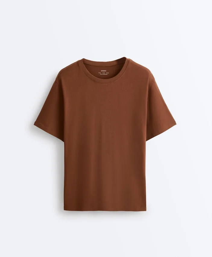T-shirt oversize a maniche corte in misto cotone T-shirt oversize a maniche corte in misto cotone