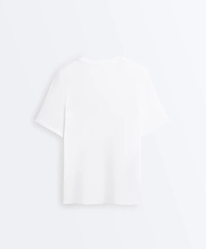 T-shirt oversize a maniche corte in misto cotone T-shirt oversize a maniche corte in misto cotone
