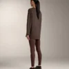 T-shirt oversize a maniche lunghe in misto cotone T-shirt oversize a maniche lunghe in misto cotone