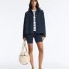 Giacca con tasche in misto cotone