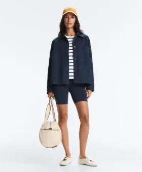Giacca con tasche in misto cotone