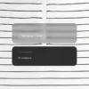 T-shirt senza maniche a righe con mezza zip T-shirt senza maniche a righe con mezza zip