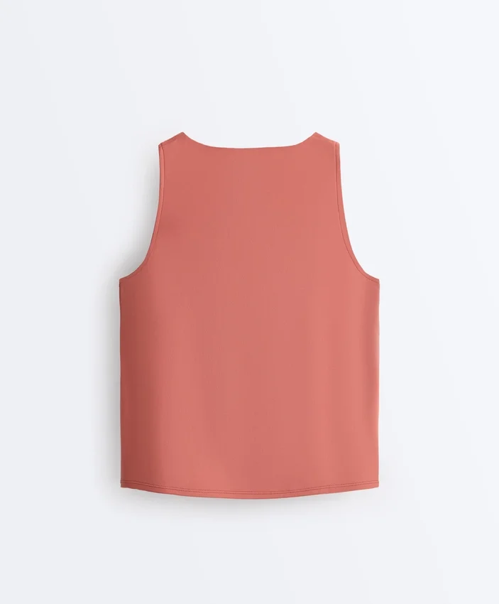 T-shirt senza maniche Comfortlux con scollo incrociato T-shirt senza maniche Comfortlux con scollo incrociato