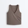 T-shirt senza maniche Comfortlux con scollo incrociato T-shirt senza maniche Comfortlux con scollo incrociato