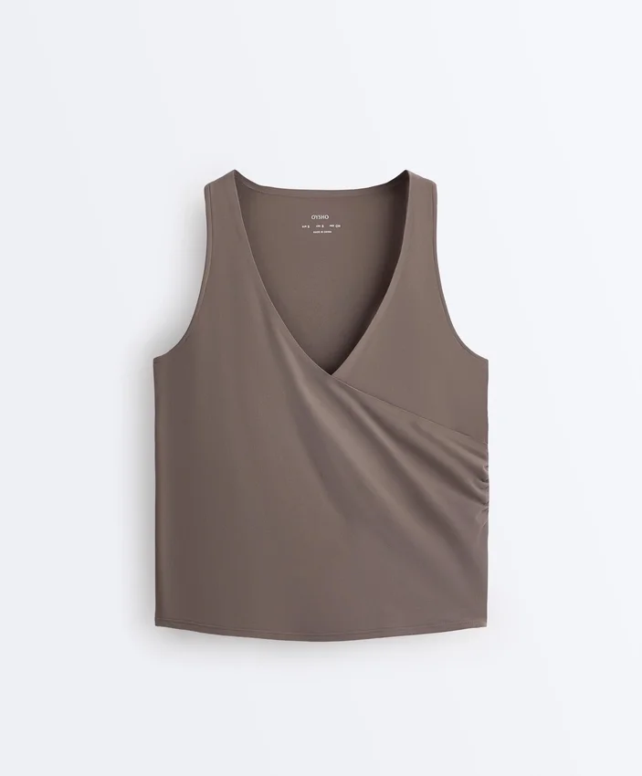 T-shirt senza maniche Comfortlux con scollo incrociato T-shirt senza maniche Comfortlux con scollo incrociato
