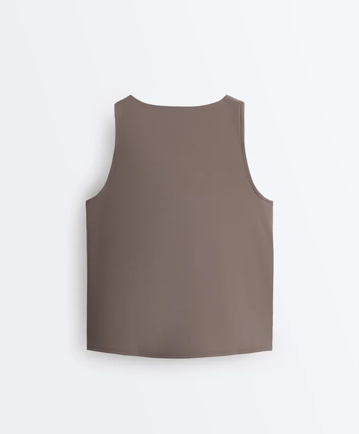 T-shirt senza maniche Comfortlux con scollo incrociato T-shirt senza maniche Comfortlux con scollo incrociato