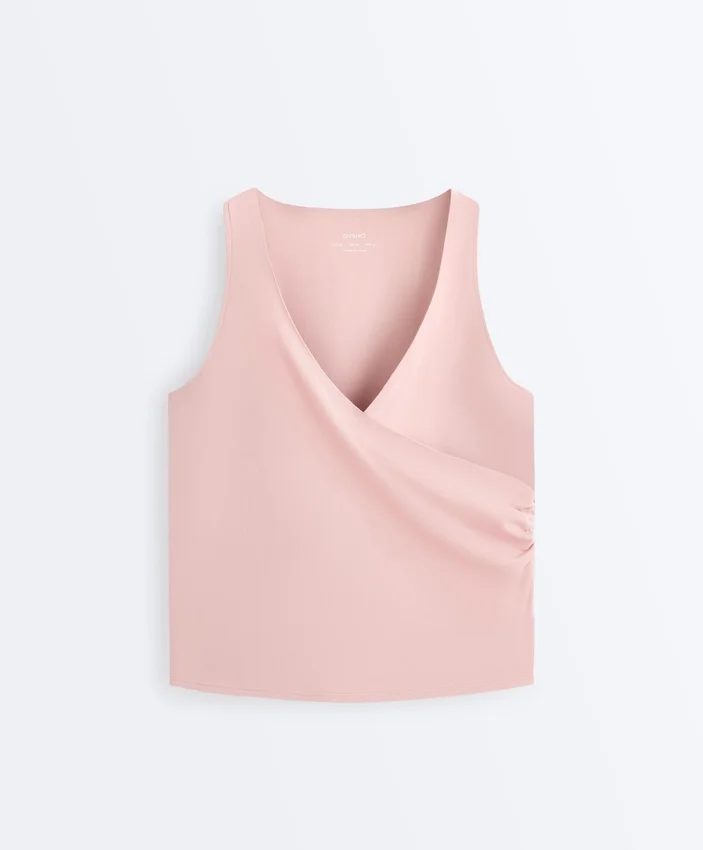 T-shirt senza maniche Comfortlux con scollo incrociato T-shirt senza maniche Comfortlux con scollo incrociato