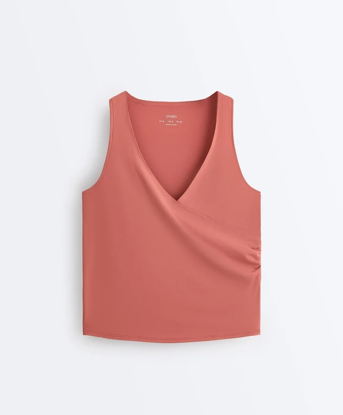 T-shirt senza maniche Comfortlux con scollo incrociato T-shirt senza maniche Comfortlux con scollo incrociato