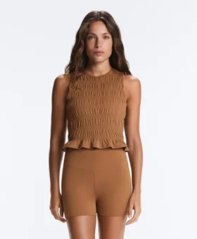 T-shirt senza maniche Comfortlux con smock