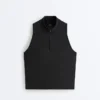 T-shirt senza maniche con mezza zip T-shirt senza maniche con mezza zip