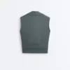 T-shirt senza maniche con scollo incrociato in misto modal T-shirt senza maniche con scollo incrociato in misto modal