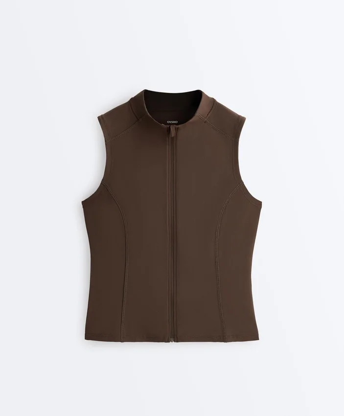 T-shirt senza maniche con zip T-shirt senza maniche con zip
