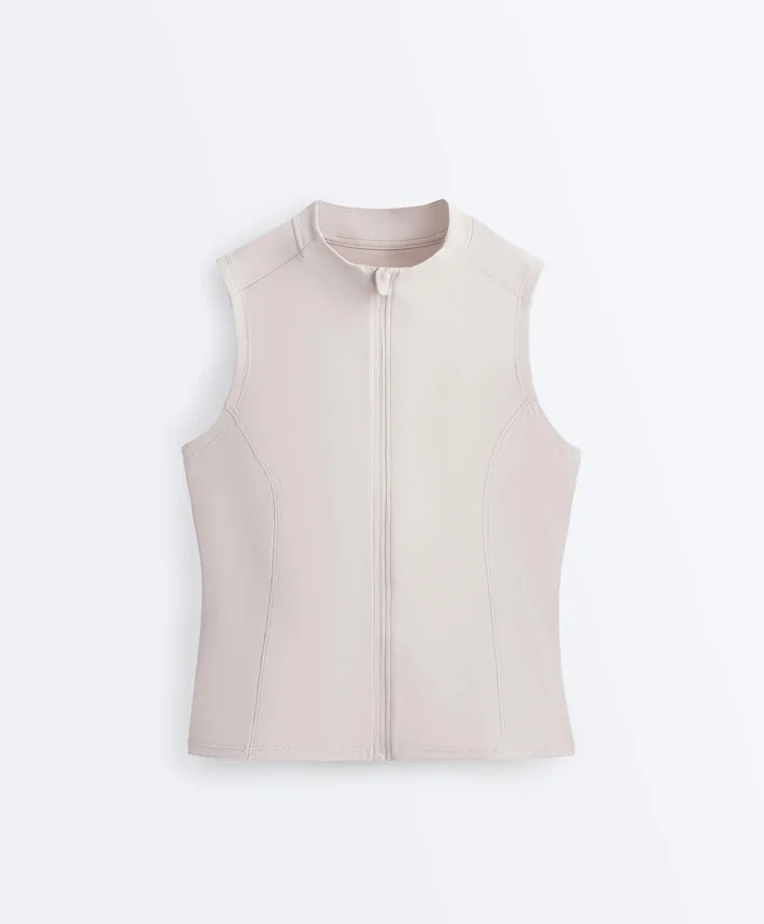 T-shirt senza maniche con zip T-shirt senza maniche con zip