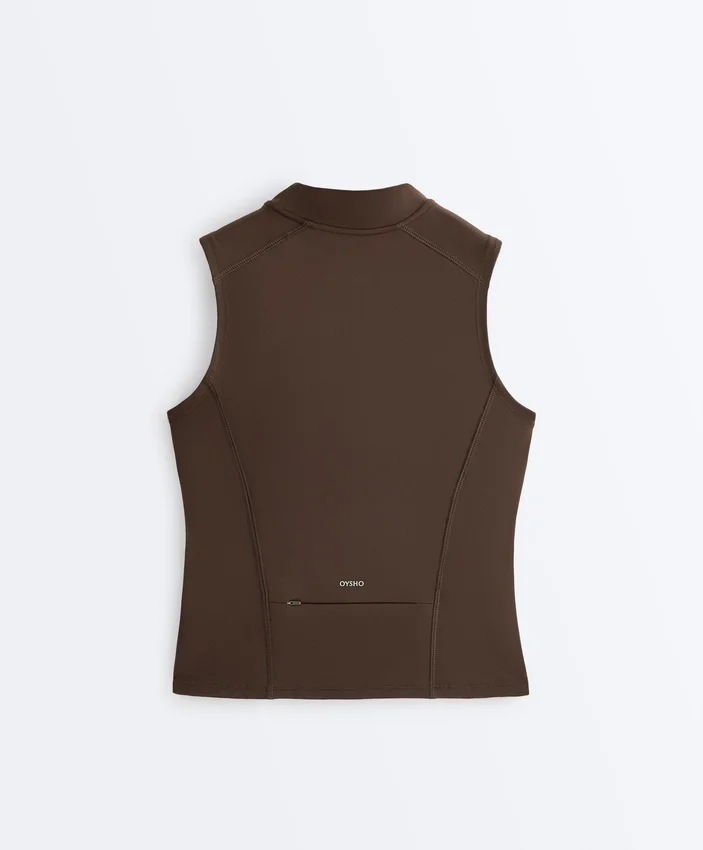 T-shirt senza maniche con zip T-shirt senza maniche con zip