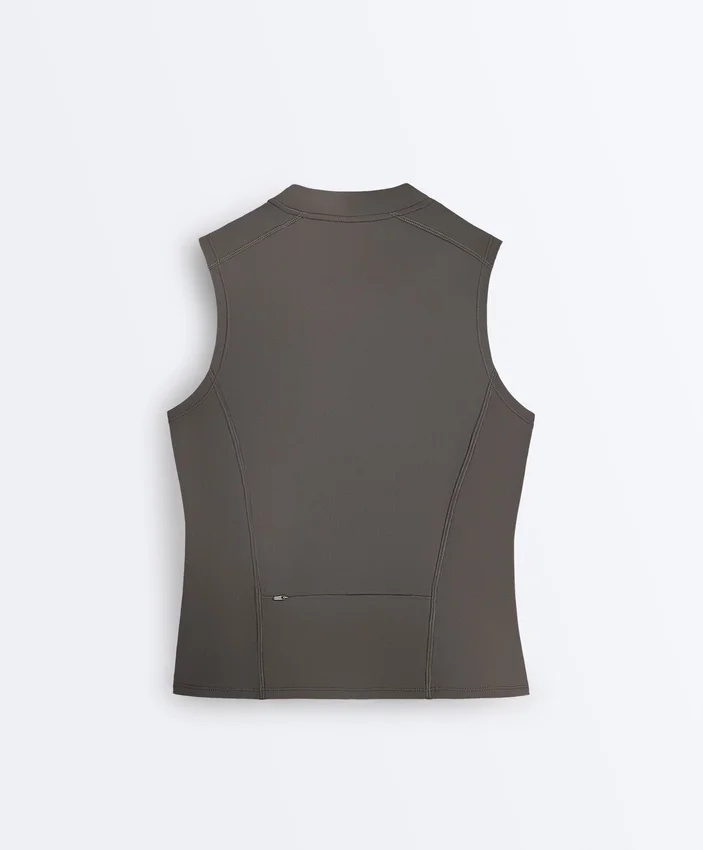 T-shirt senza maniche con zip T-shirt senza maniche con zip