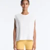 T-shirt senza maniche in misto cotone T-shirt senza maniche in misto cotone