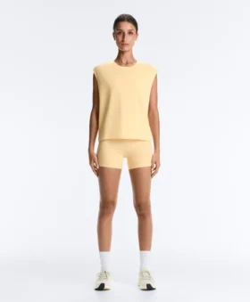 T-shirt senza maniche in misto cotone