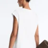 T-shirt senza maniche in misto cotone T-shirt senza maniche in misto cotone