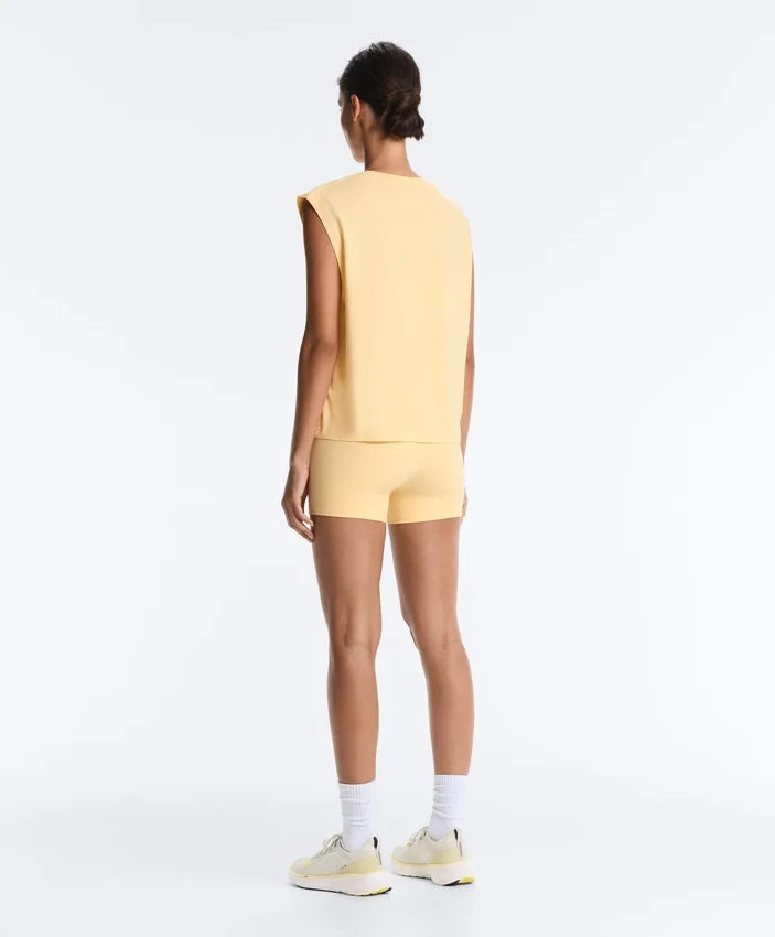 T-shirt senza maniche in misto cotone T-shirt senza maniche in misto cotone