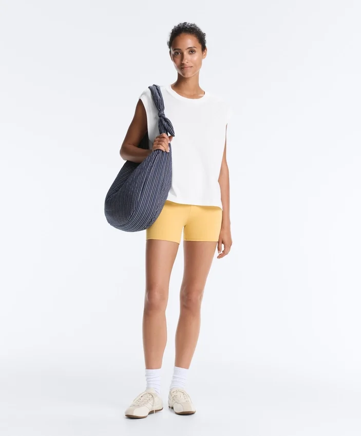 T-shirt senza maniche in misto cotone T-shirt senza maniche in misto cotone