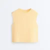 T-shirt senza maniche in misto cotone T-shirt senza maniche in misto cotone