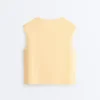 T-shirt senza maniche in misto cotone T-shirt senza maniche in misto cotone