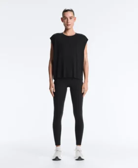 T-shirt senza maniche in misto modal
