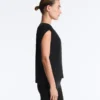 T-shirt senza maniche in misto modal T-shirt senza maniche in misto modal