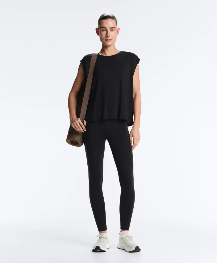 T-shirt senza maniche in misto modal T-shirt senza maniche in misto modal