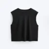 T-shirt senza maniche in misto modal T-shirt senza maniche in misto modal