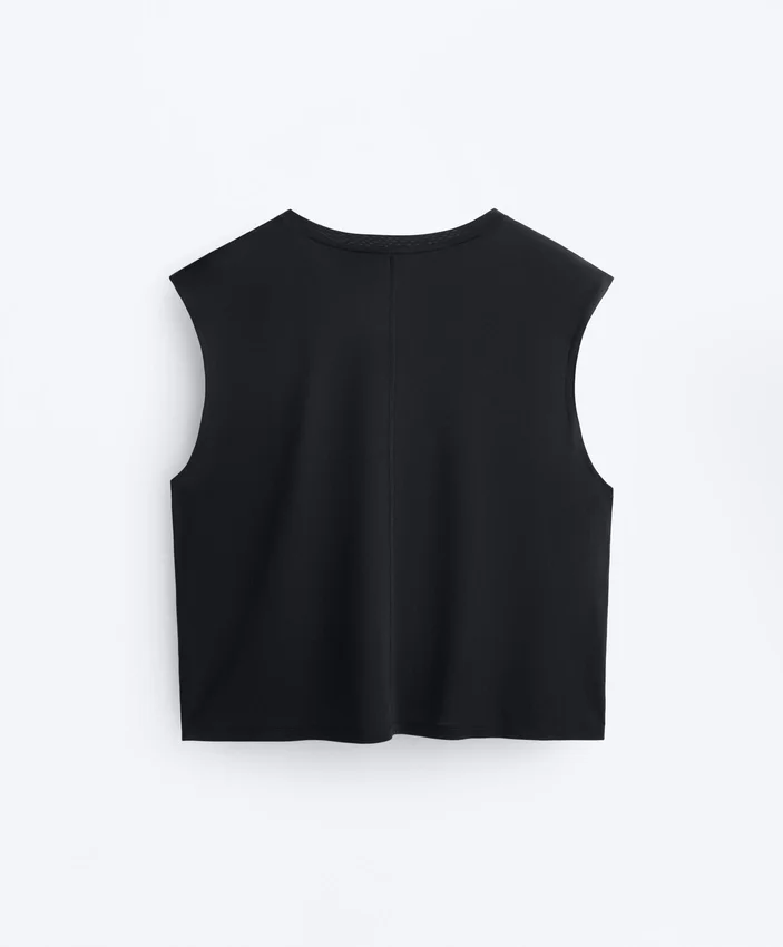 T-shirt senza maniche in misto modal T-shirt senza maniche in misto modal