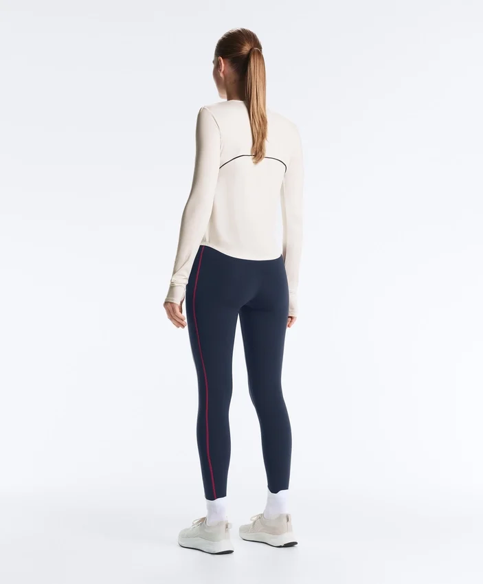 T-shirt tecnica a maniche lunghe con bordino T-shirt tecnica a maniche lunghe con bordino