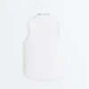 T-shirt tecnica senza maniche con mezza zip T-shirt tecnica senza maniche con mezza zip