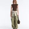 Top a maniche corte a costine in cotone e modal Top a maniche corte a costine in cotone e modal