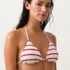 Top a triangolo a righe lavorato all’uncinetto per il Bikini Top a triangolo a righe lavorato all’uncinetto per il Bikini